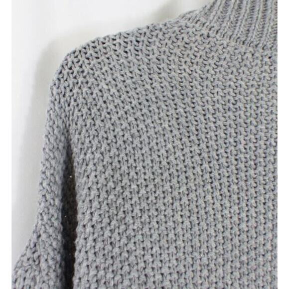 BB Dakota by Steve Madden Womens Chunky Knit Turtleneck Sweater in Grey SM $89 - Picture 2 of 6